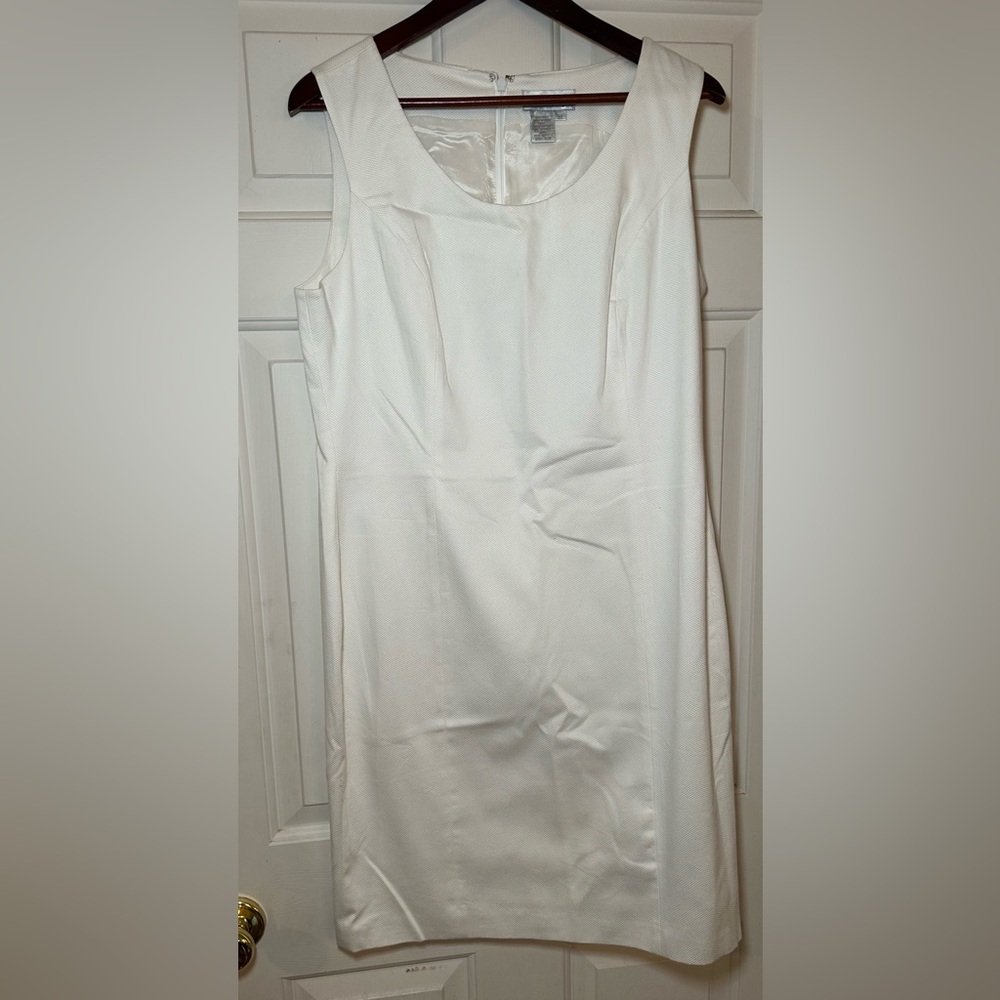 Women’s Spiegel Off White‎ Lined Tank Dress Size 14